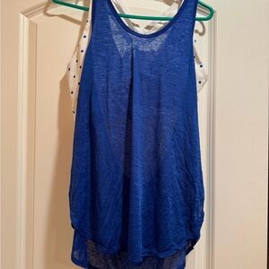 Fabletics sports bra with tank cover up size medium